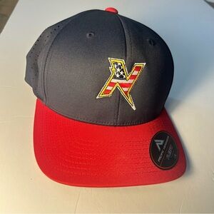 Red and Gray Snapback Cap